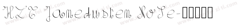 HLT JaneAusten NoSe字体转换